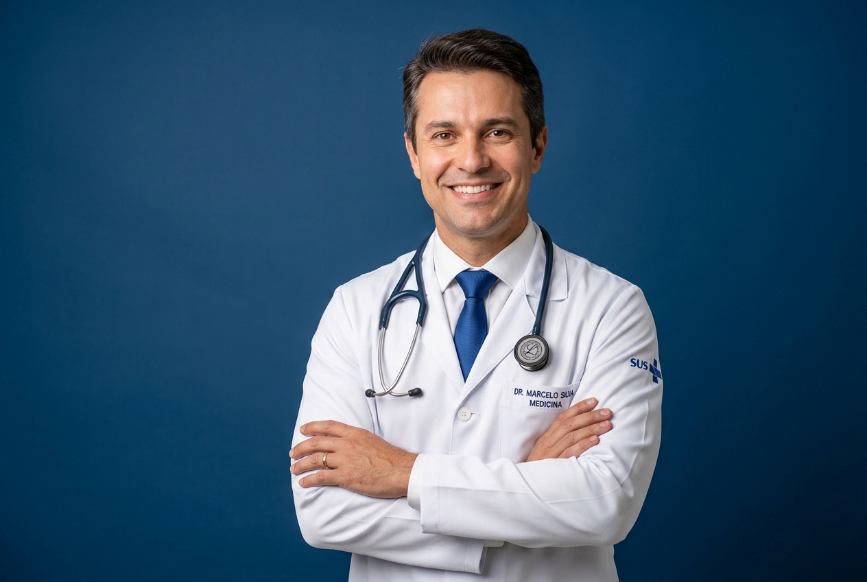 Médico usando sistema Automatiza Saúde no WhatsApp